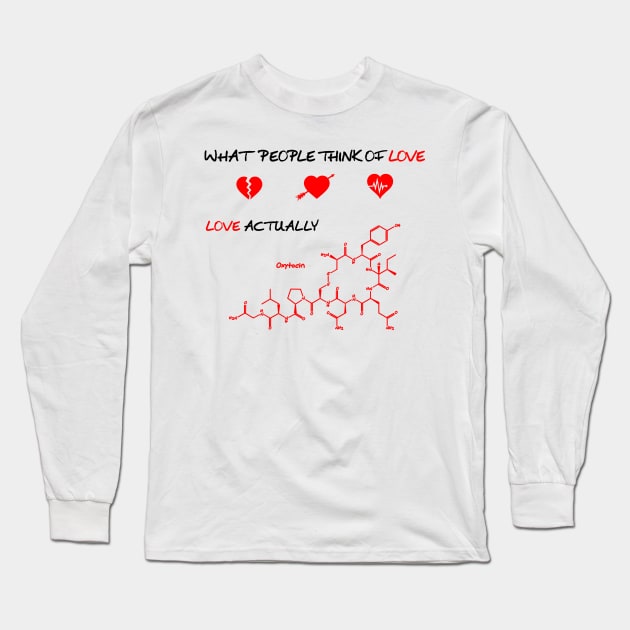 The Chemistry of Love Long Sleeve T-Shirt by Polyart